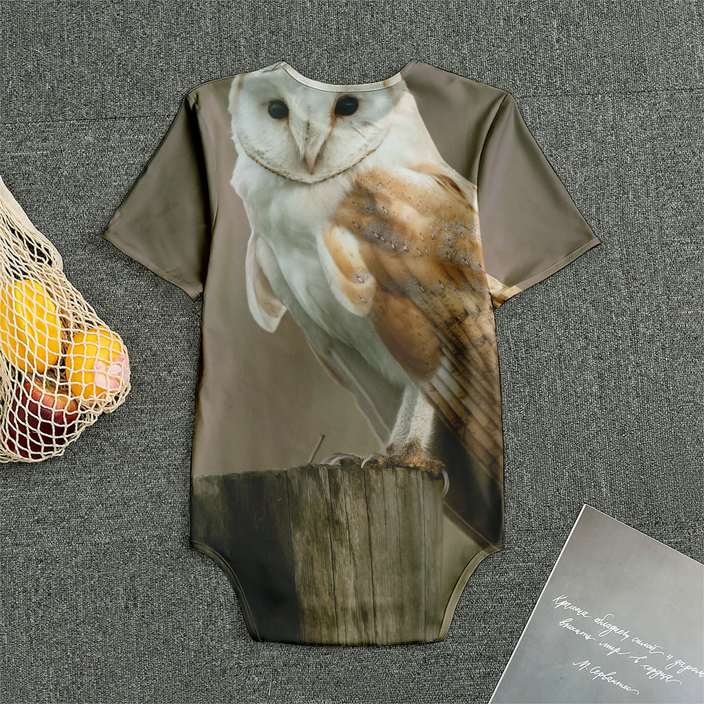 Barn Owl Print Men's Bodysuit