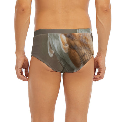 Barn Owl Print Men's Briefs