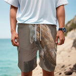 Barn Owl Print Men's Cargo Shorts