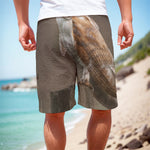 Barn Owl Print Men's Cargo Shorts