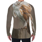 Barn Owl Print Men's Long Sleeve T-Shirt