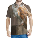 Barn Owl Print Men's Polo Shirt
