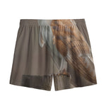 Barn Owl Print Mesh Shorts