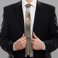 Barn Owl Print Necktie