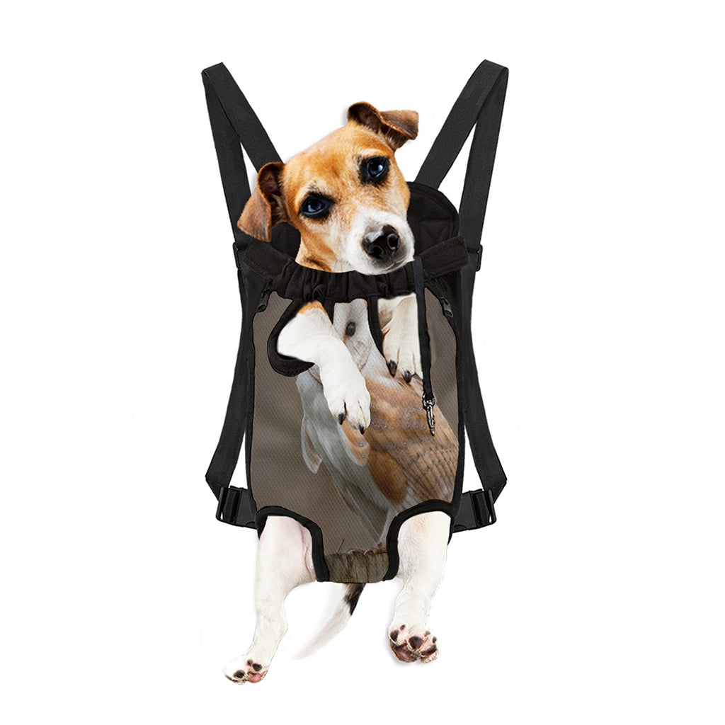 Barn Owl Print Pet Carrier Backpack