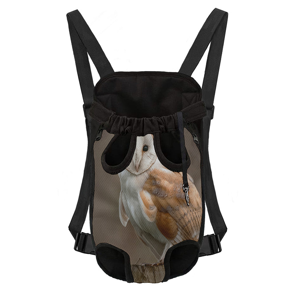 Barn Owl Print Pet Carrier Backpack