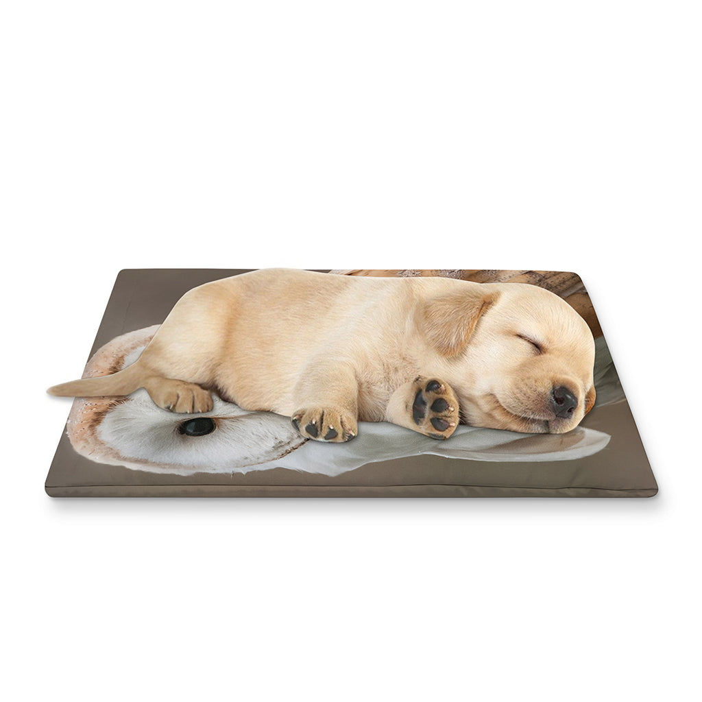 Barn Owl Print Pet Cooling Mat Cover