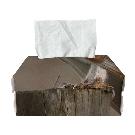 Barn Owl Print Rectangle Tissue Box Cover