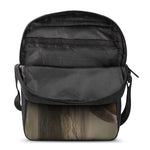 Barn Owl Print Rectangular Crossbody Bag