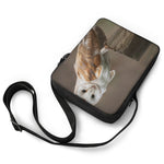 Barn Owl Print Rectangular Crossbody Bag