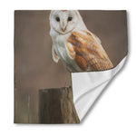 Barn Owl Print Silk Bandana