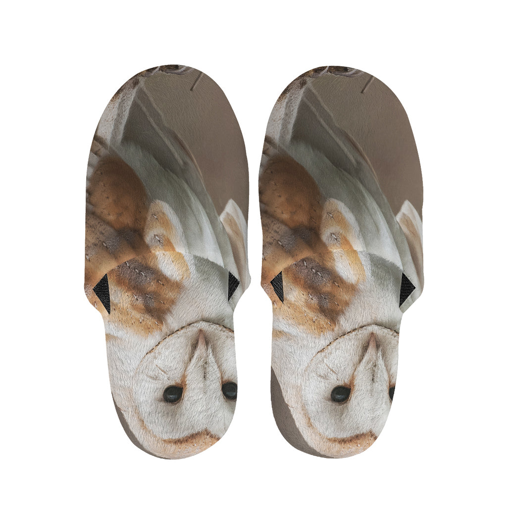 Barn Owl Print Slippers