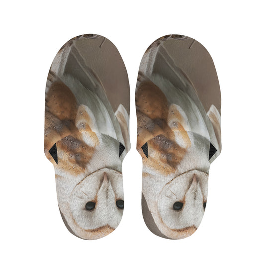 Barn Owl Print Slippers