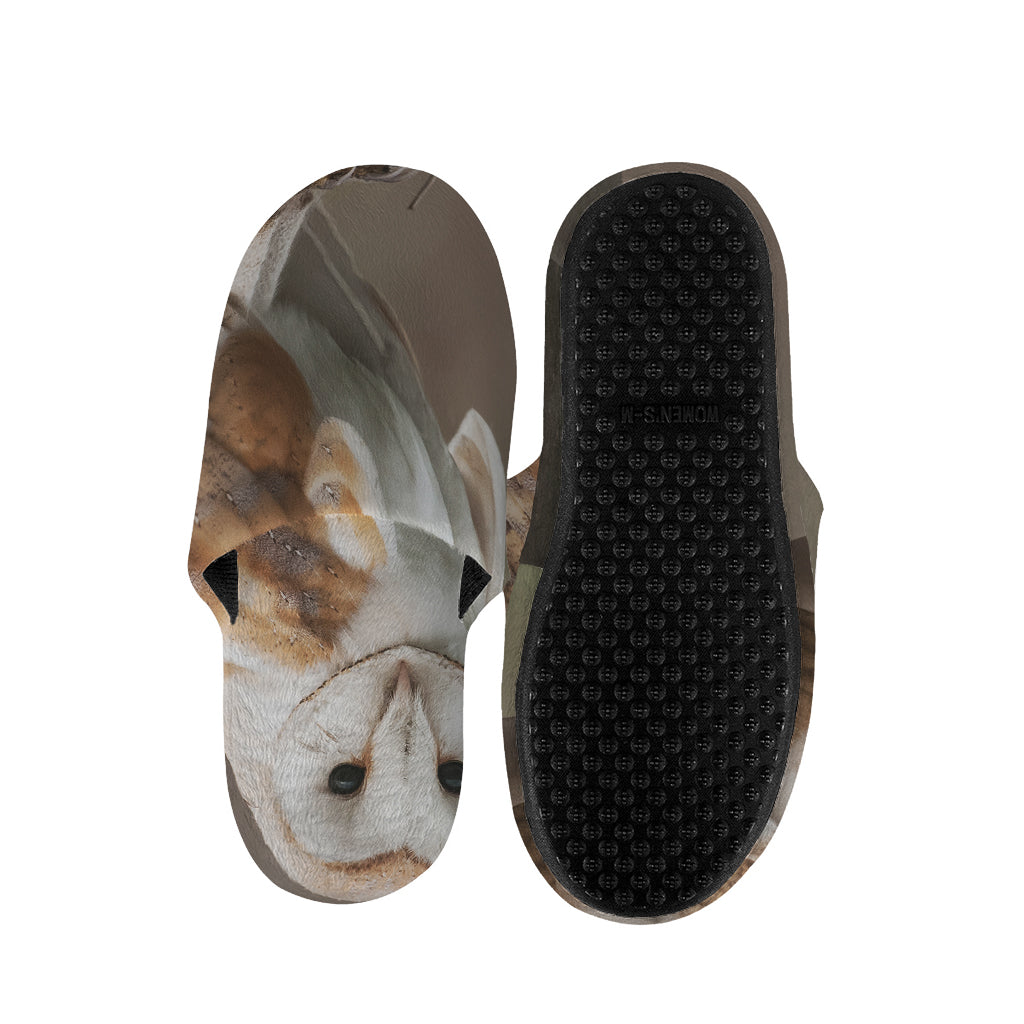 Barn Owl Print Slippers