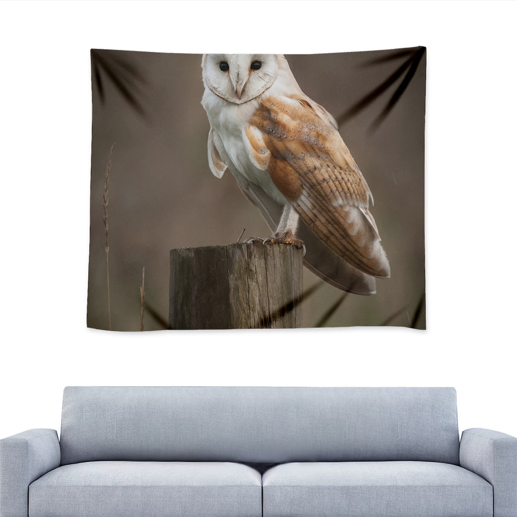 Barn Owl Print Tapestry