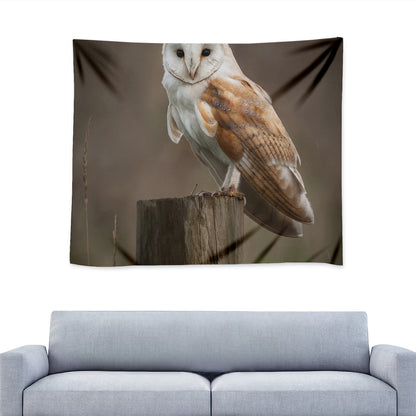 Barn Owl Print Tapestry