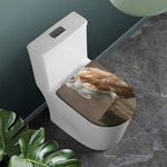 Barn Owl Print Toilet Lid Cover
