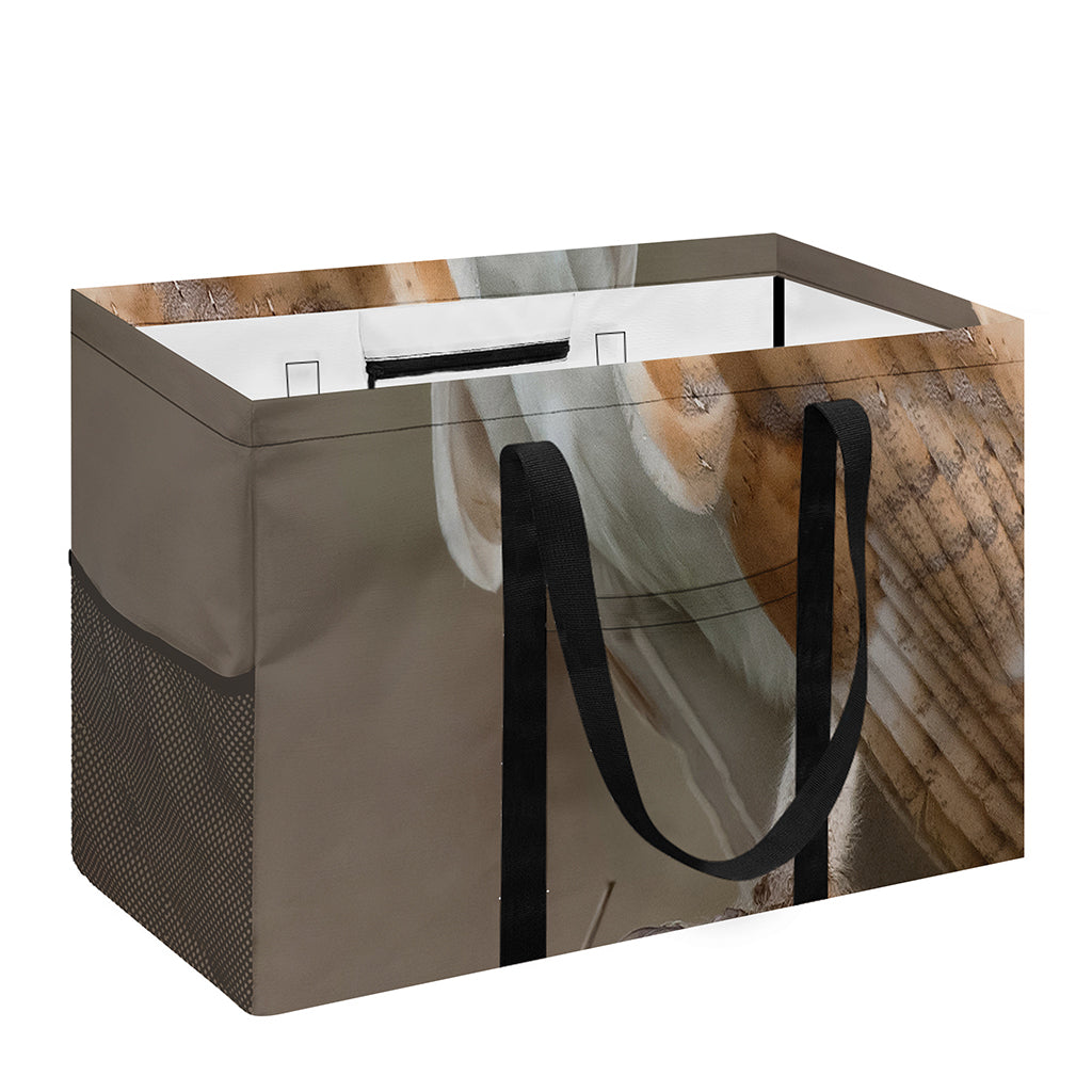 Barn Owl Print Utility Tote Bag