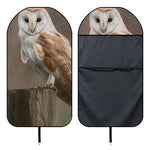 Barn Owl Print Waterproof Car Seat Cover