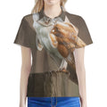 Barn Owl Print Women's Polo Shirt
