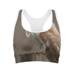 Barn Owl Print Women's Sports Bra