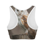Barn Owl Print Women's Sports Bra