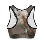 Barn Owl Print Women's Sports Bra