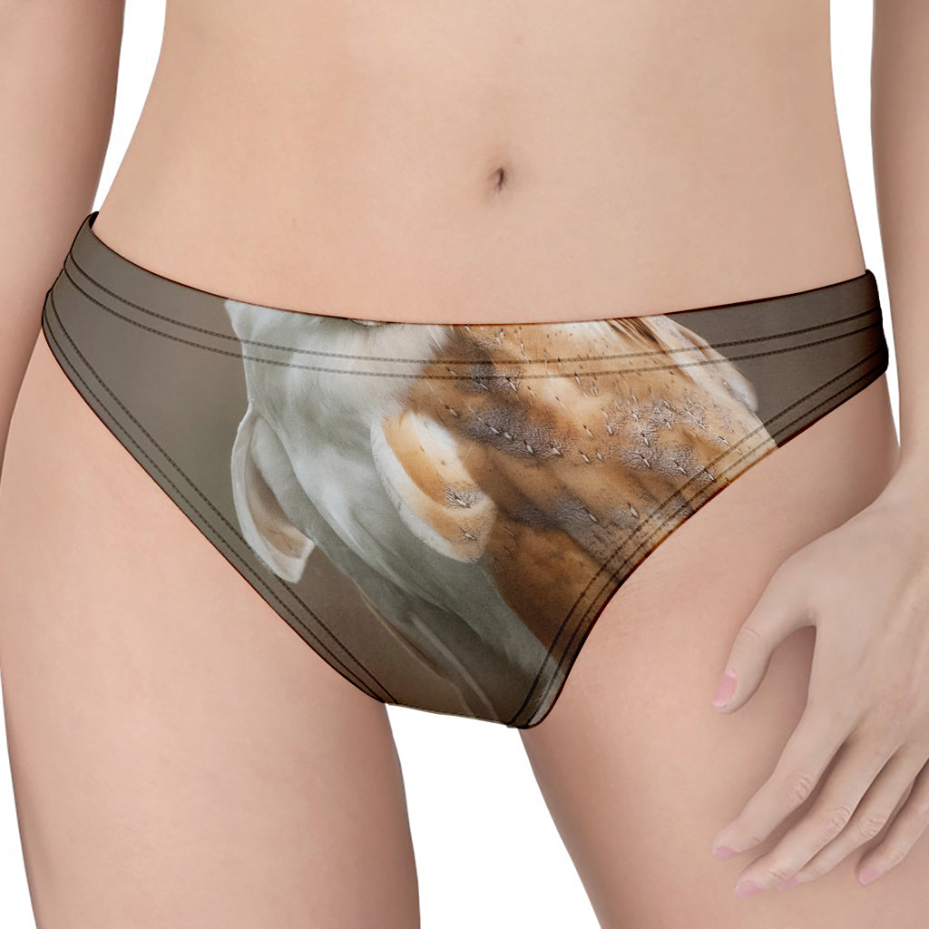 Barn Owl Print Women's Thong