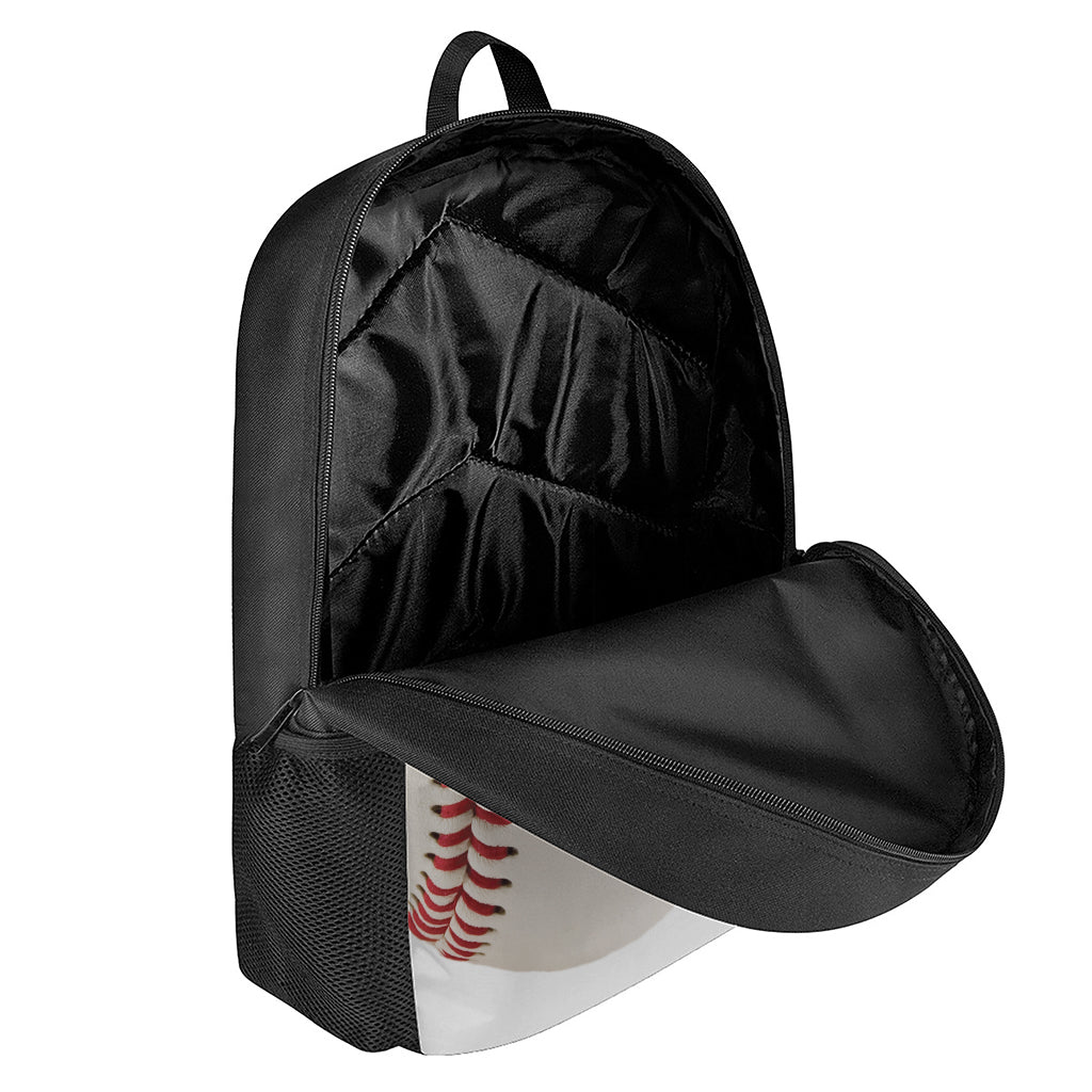 Baseball Stitching Print 17 Inch Backpack
