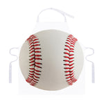 Baseball Stitching Print Adjustable Apron