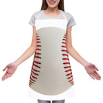 Baseball Stitching Print Adjustable Apron