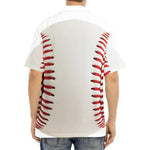 Baseball Stitching Print Aloha Shirt
