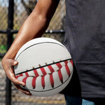 Baseball Stitching Print Basketball