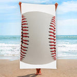 Baseball Stitching Print Beach Towel