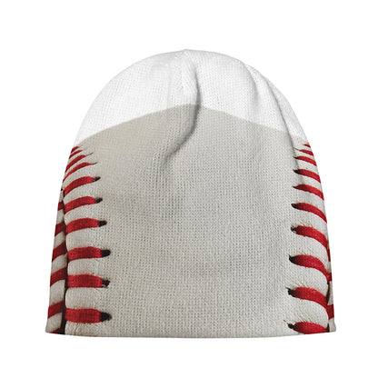 Baseball Stitching Print Beanie