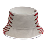 Baseball Stitching Print Bucket Hat