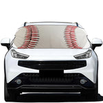 Baseball Stitching Print Car Windshield Snow Cover