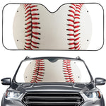 Baseball Stitching Print Car Windshield Sun Shade