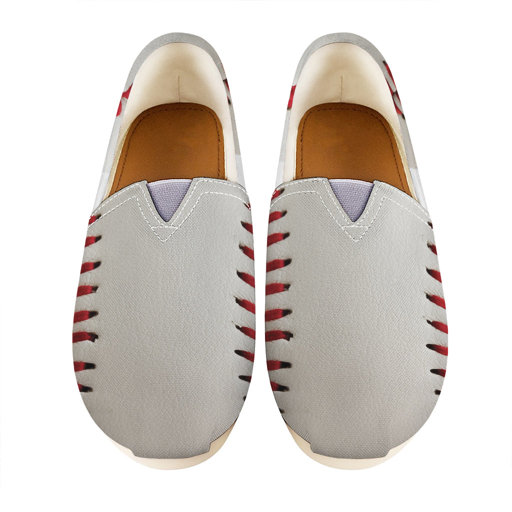 Baseball Stitching Print Casual Shoes
