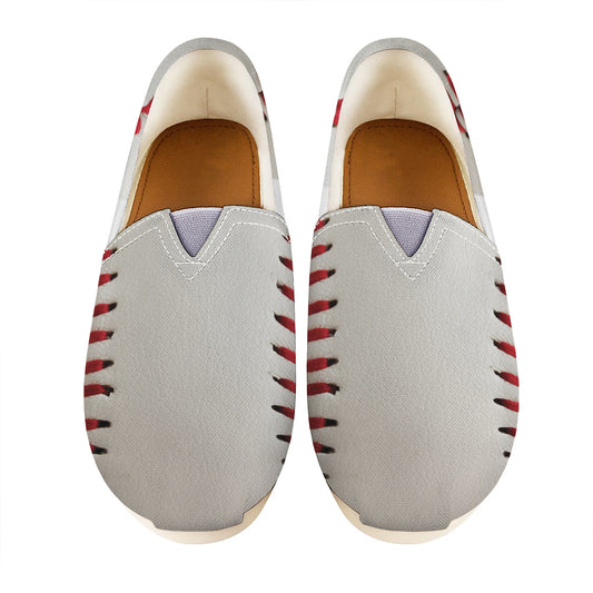 Baseball Stitching Print Casual Shoes