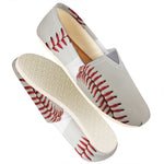 Baseball Stitching Print Casual Shoes