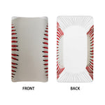 Baseball Stitching Print Changing Pad Cover