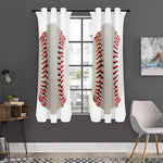 Baseball Stitching Print Curtain