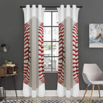 Baseball Stitching Print Curtain