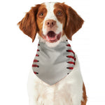 Baseball Stitching Print Dog Bandana