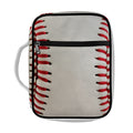 Baseball Stitching Print Front Pocket Bible Bag