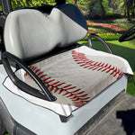 Baseball Stitching Print Golf Cart Seat Cover