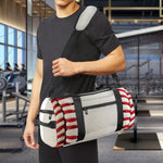 Baseball Stitching Print Gym Bag