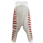 Baseball Stitching Print Hammer Pants