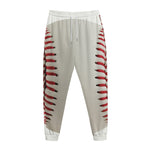 Baseball Stitching Print Jogger Pants